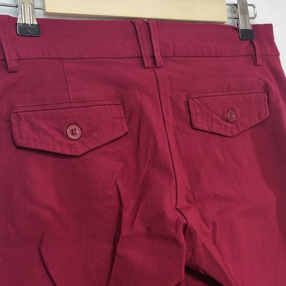 Active USA Kids Burgundy Chino Pants Slim Straight Trousers Maroon Medium - Picture 6 of 11